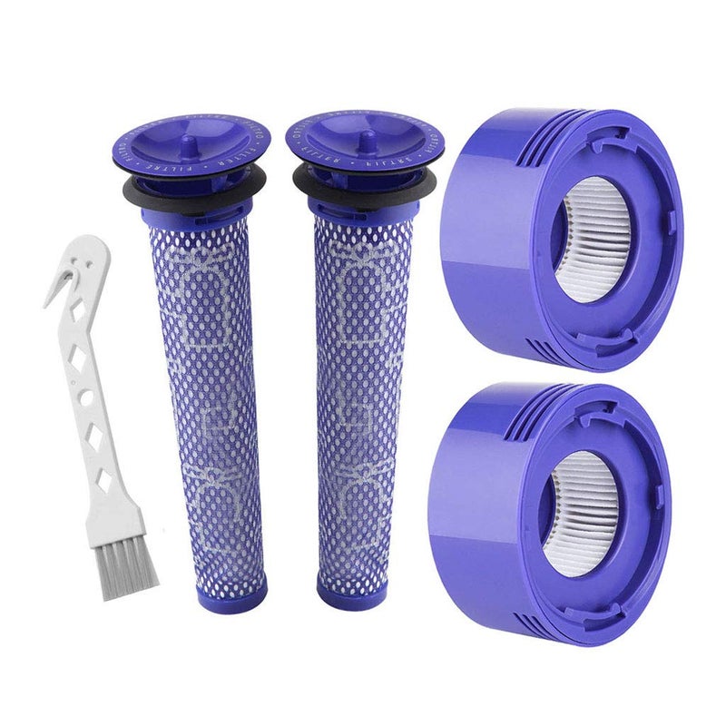 Lemige 2 Pre-Filters and 2 Post-Filters Replacement Compatible with Dyson V7, V8 Animal and Absolute Vacuum, Compare to Part 965661-01 and 967478-01 - Image 1